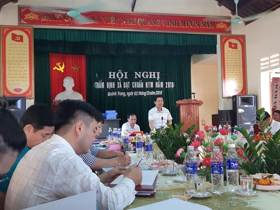 Đồng chí Nguyễn Văn Hằng – Phó Chánh văn phòng Điều phối Nông thôn mới tỉnh phát biểu tại Hội nghị